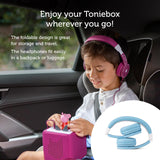 Tonies Foldable Wired On-Ear Headphones, Blue, 10002559