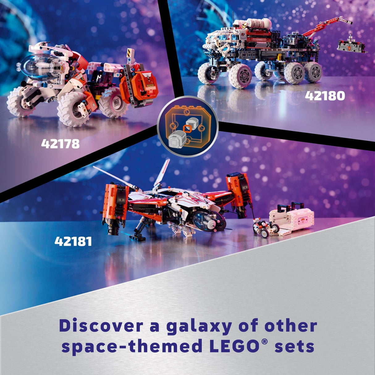 LEGO Technic Surface Space Loader LT78 Building Set, Space Toy for Adventure, Construction, Exploration and Building, Space Gift for Imaginative Play, Birthday Gift for 8 Year Old Boys & Girls, 42178