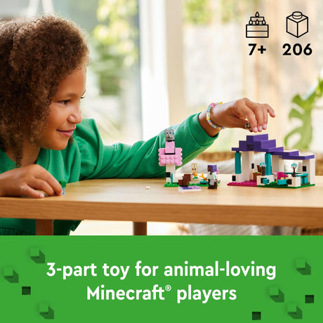 LEGO Minecraft The Animal Sanctuary Building Set, Gaming Toy for Girls and Boys Ages 7 and Up, Gift for Gamers and Kids, Brick Model of The Plains Biome with Popular Minecraft Figures, 21253