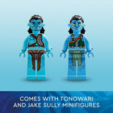 LEGO Avatar: The Way of Water Skimwing Adventure 75576 Collectible Set with Toy Animal for Boys & Girls, Pandora Coral Reef Scene, Jake Sully and Tonowari Minifigures