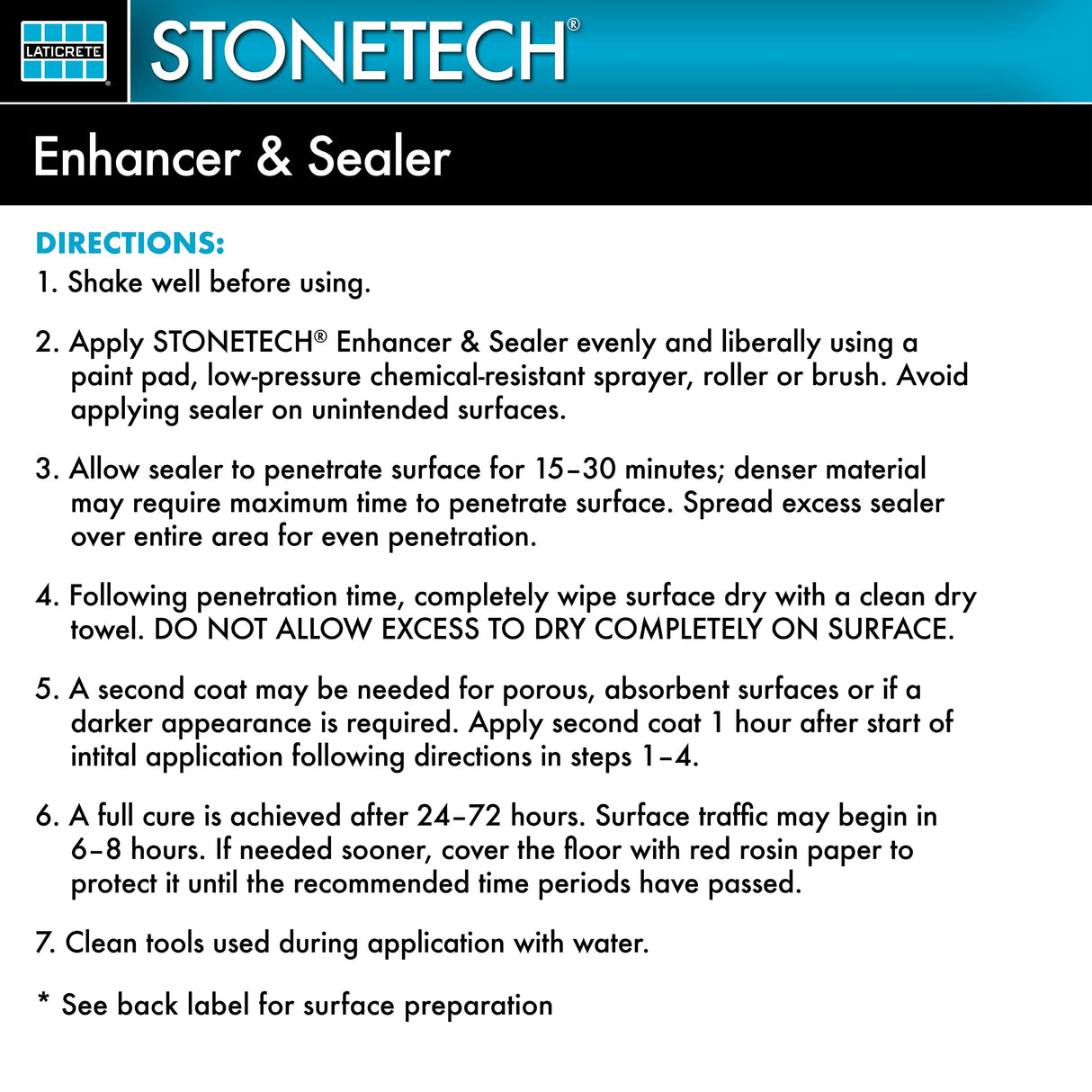 STONETECH Enhancer Sealer, 1-Quart (.946L)