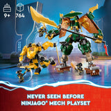 LEGO NINJAGO Lloyd and Arin’s Ninja Team Mechs Building Toy Set, Featuring 2 Battle Mechs and 5 Minifigures, Gift for Imaginative Boys and Girls Ages 9+ Who Love Ninja Adventures, 71794