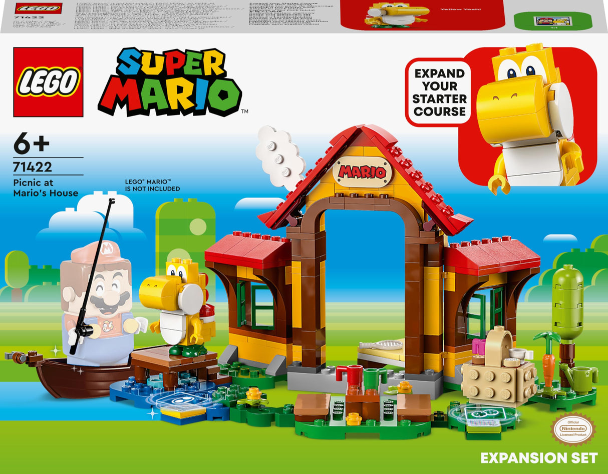 LEGO 71422 Super Mario Mario Picnic Expansion Set, Building Toy with Yoshi Figure, Combine with Starter Pack, Gift Idea for Children, Boys and Girls aged 6 and above