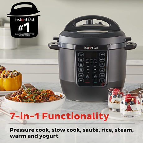 Instant Pot RIO 6 Qt Electric Multi-Cooker Pressure Cooker, 7-in-1 Functions and Anti-Spin Inner Pot