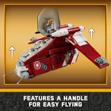 LEGO Star Wars: The Clone Wars Coruscant Guard Gunship 75354 Buildable Toy for 9 Year Olds, Gift Idea Fans Including Chancellor Palpatine, Padme and 3 Trooper Minifigures