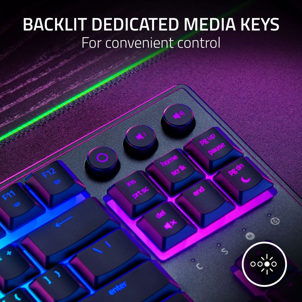 Razer Ornata V3 TKL Gaming Keyboard: Low-Profile Keys - Mecha-Membrane Switches - UV-Coated Keycaps - Backlit Media Keys - 8-Zone RGB Lighting - Spill-Resistant - Magnetic Wrist Wrest - Classic Black