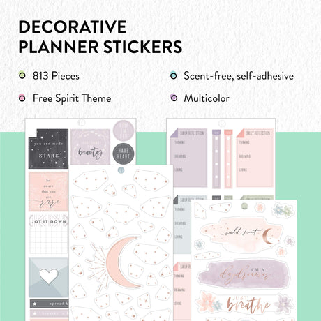 Happy Planner Sticker Value Pack-Free Spirit, 813/Pkg