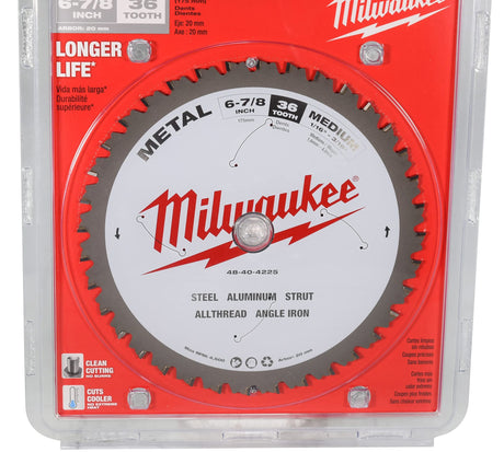 Milwaukee 48-40-4225 6-7/8" Metal Cutting Circular Saw Blade (3 Pack)