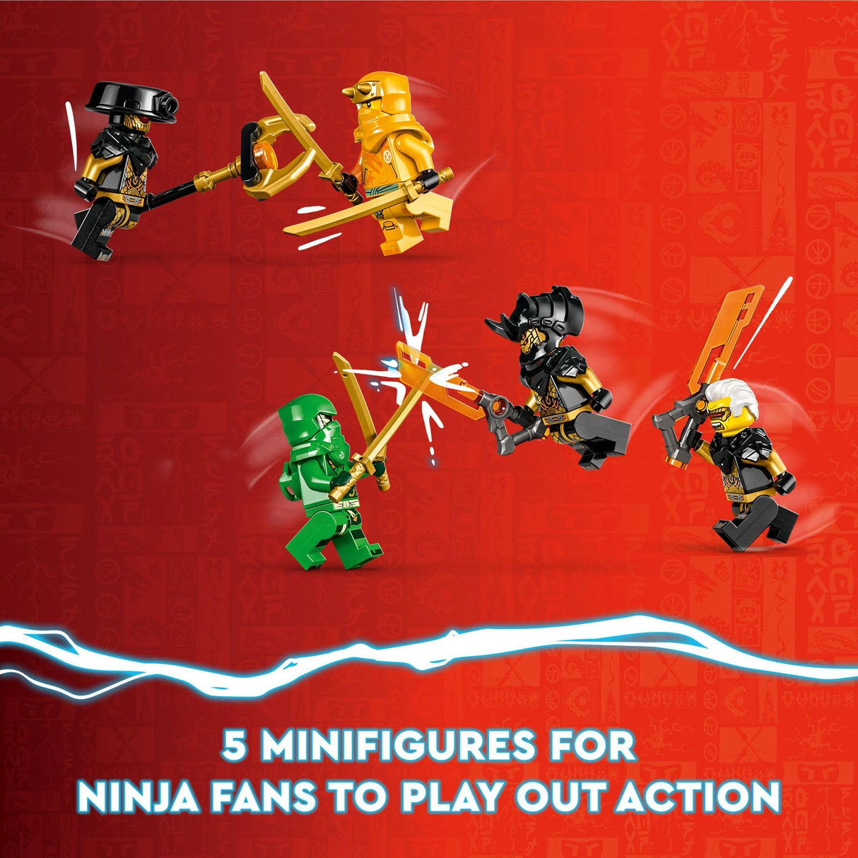 LEGO NINJAGO Lloyd and Arin’s Ninja Team Mechs Building Toy Set, Featuring 2 Battle Mechs and 5 Minifigures, Gift for Imaginative Boys and Girls Ages 9+ Who Love Ninja Adventures, 71794