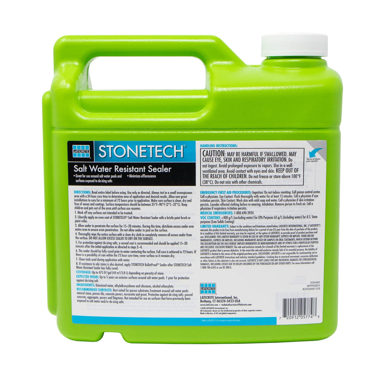 STONETECH Salt Water Resistant Sealer, 1 Gallon (3.8L) Bottle