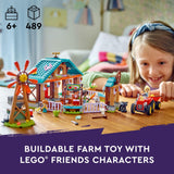 LEGO Friends Farm Animal Sanctuary and Tractor Toy, Gift Idea for Kids, Girls and Boys Ages 6 and Up, Farm Toy Playset with 3 Mini-Doll Characters and 5 Farm Animal Toys Including a Baby Cow, 42617