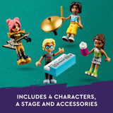 LEGO Friends Heartlake City Music Talent Show Building Kit, Social-Emotional Musical Toy for Kids to Play Together with 4 Mini-Doll Characters, Music Gift for 7 Year Old Kids, Girls and Boys, 42616