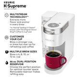 Keurig� K-Supreme Single Serve K-Cup Pod Coffee Maker, MultiStream Technology, White