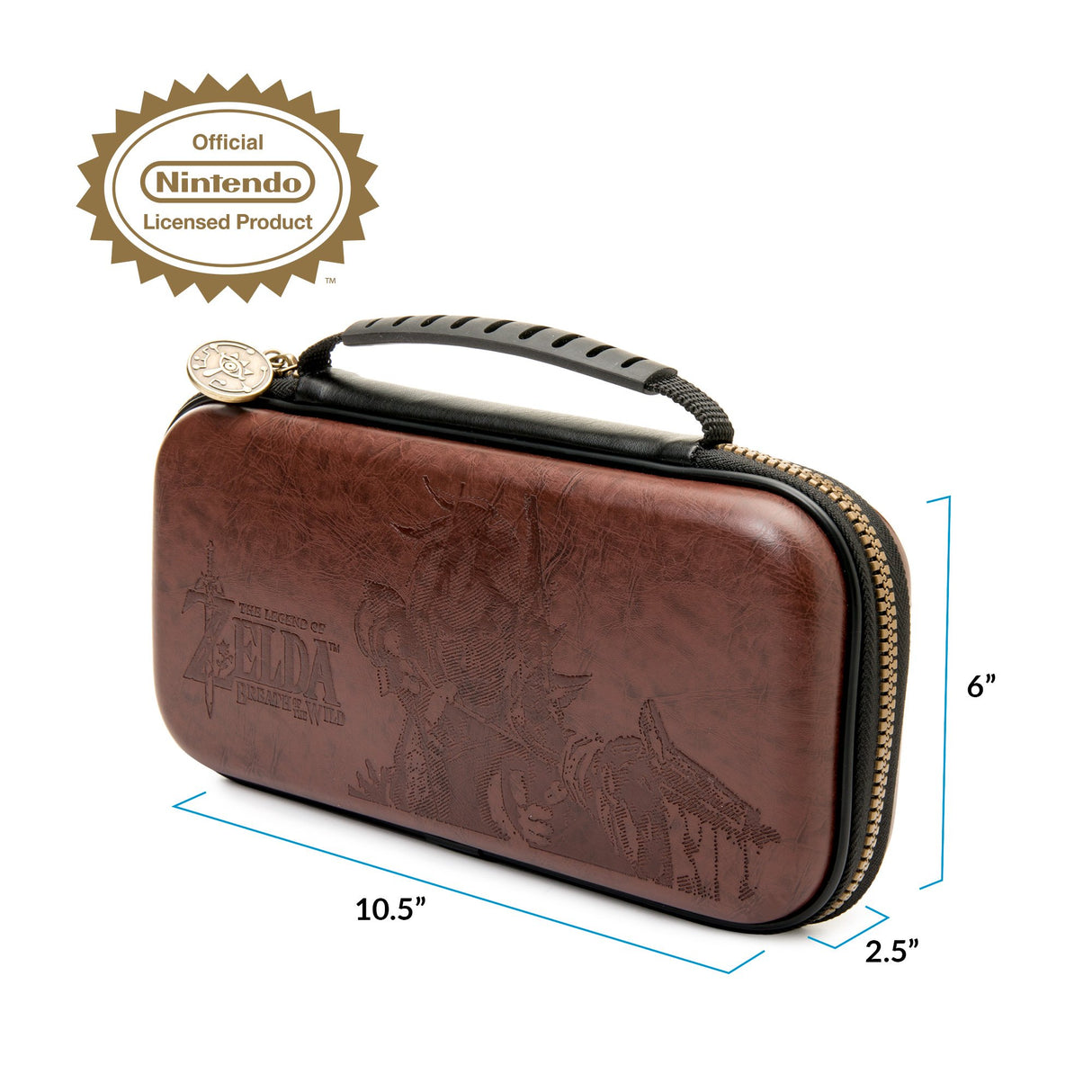 RDS Industries, Zelda Edition, Brown Game Traveler Deluxe Travel Video Game System Carrying Case for Nintendo Switch