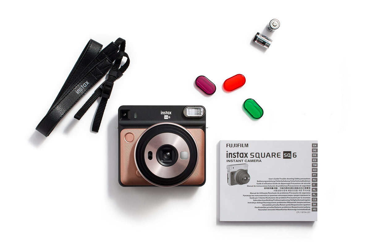 Fujifilm Instax Square SQ6 - Instant Film Camera - Blush Gold