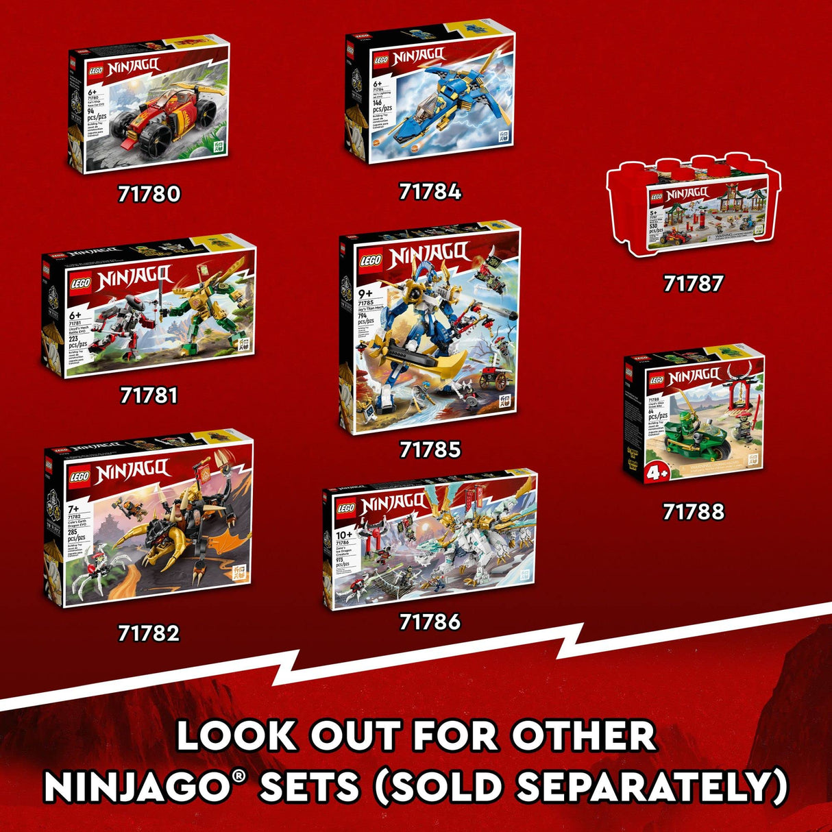 LEGO NINJAGO Kai’s Mech Rider EVO 71783, Upgradable Ninja Motorbike Toy, Mech Action Figure and 2 Bone Warrior Minifigures, Collectible Toys for Kids 7 Plus Years Old