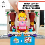 LEGO Super Mario Peach’s Castle Expansion Set 71408, Buildable Game Toy, Gifts for Kids Aged 8 Plus with Time Block Plus Bowser and Toadette Figures, to Combine with Starter Course