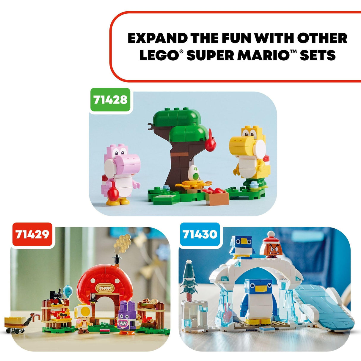 LEGO Super Mario Nabbit at Toad’s Shop Expansion Set, Build and Display Toy for Kids, Video Game Toy Gift Idea for Gamers, Boys and Girls Ages 7 and Up, 71429