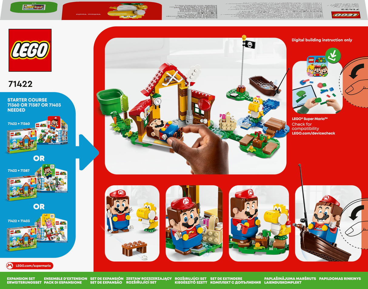 LEGO 71422 Super Mario Mario Picnic Expansion Set, Building Toy with Yoshi Figure, Combine with Starter Pack, Gift Idea for Children, Boys and Girls aged 6 and above