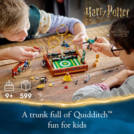 LEGO Harry Potter Quidditch Trunk 76416 Buildable Harry Potter Toy; Birthday Gift Idea for Kids Aged 9+; Open the Buildable Box to Reveal a Quidditch Playing Arena; Includes 4 Customizable Minifigures