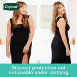 Depend Fresh Protection Adult Incontinence Underwear for Women (Formerly Depend Fit-Flex), Disposable, Maximum, Large, Blush, 72 Count, Packaging May Vary