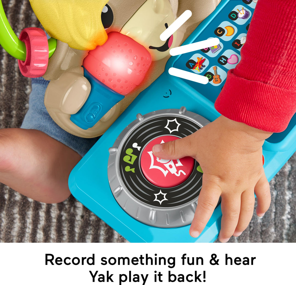 Fisher-Price Baby Learning Toy Link Squad A to Z Yak with Interactive Music & Lights for Ages 9+ Months, Compatible Only with Link Squad Items