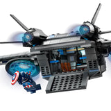 LEGO Marvel The Avengers Quinjet 76248, Spaceship Building Toy Set with Thor, Iron Man, Black Widow, Loki and Captain America Minifigures, Infinity Saga