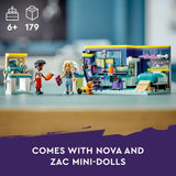 LEGO Friends Nova's Room Gaming Themed Bedroom Playset 41755, Collectible Toy with Zac Mini-Doll and Pickle The Dog, Small Gift Idea for Kids 6 and Up