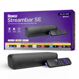 Roku Streambar SE | 2-in-1 TV Soundbar with Built-in 4K/HD/HDR Streaming, Premium Speakers, & Enhanced Speech Clarity for Crisp, Clear Dialogue - Quick Guided Simple Setup