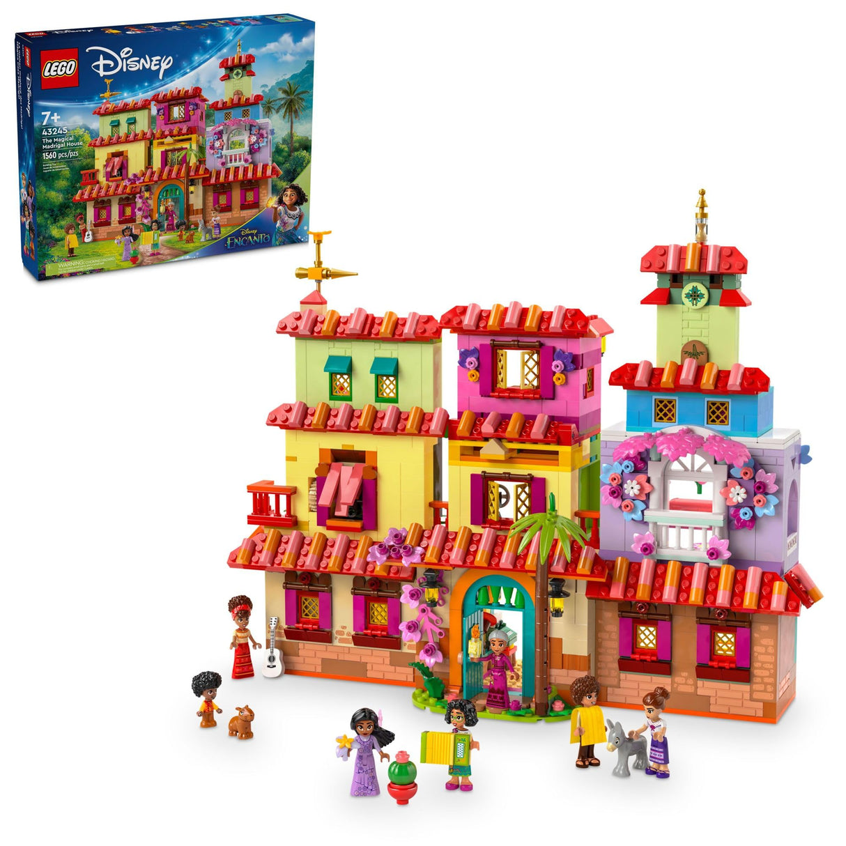 LEGO Disney Encanto The Magical Madrigal House Toy, Building Playset for Kids, Mirabel Disney Princess Doll Figure, Disney Toy for Girls and Boys Ages 7 and Up, Fun Construction Encanto Toy, 43245