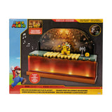 SUPER MARIO Nintendo Super Mario Deluxe Bowser Battle Playset with Lights and Sounds, 2.5 Inch Bowser Action Figure Included