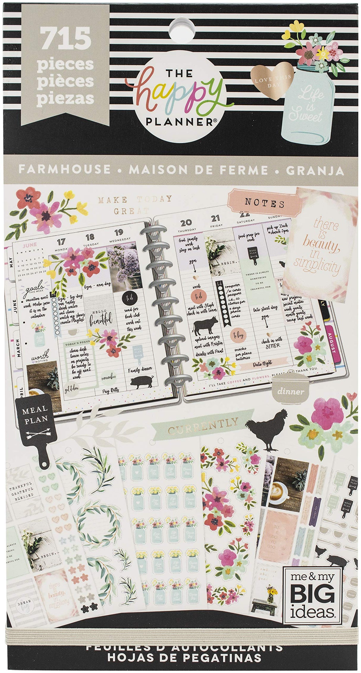 Happy Planner Sticker Value Pack-Farmhouse, 1486/Pkg