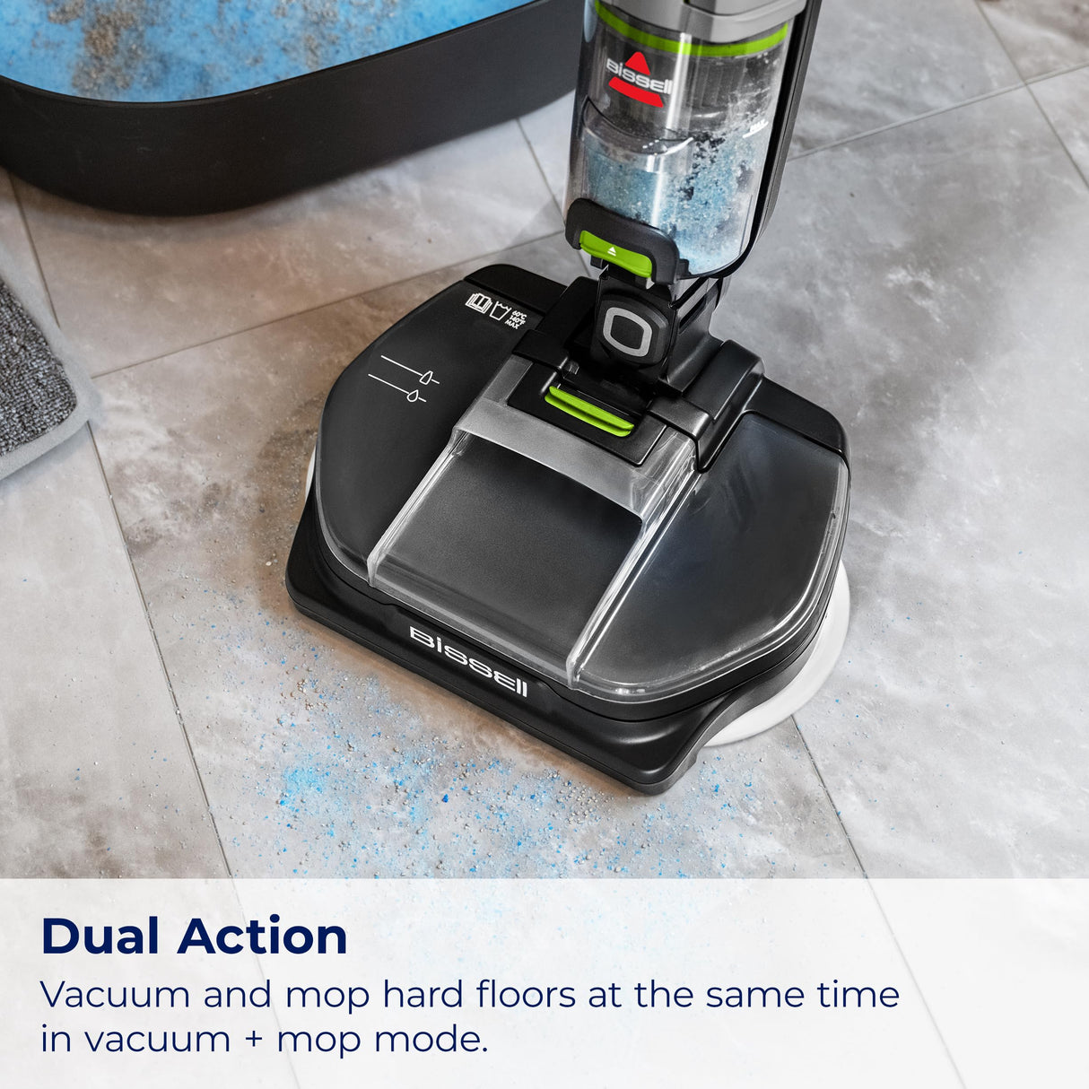 BISSELL® SpinWave® + Vac Cordless, Hard Floor Spin Mop + Vacuum, Lay-Flat, Multi-Use Cleaning, Hard Floor Sanitize Formula Included