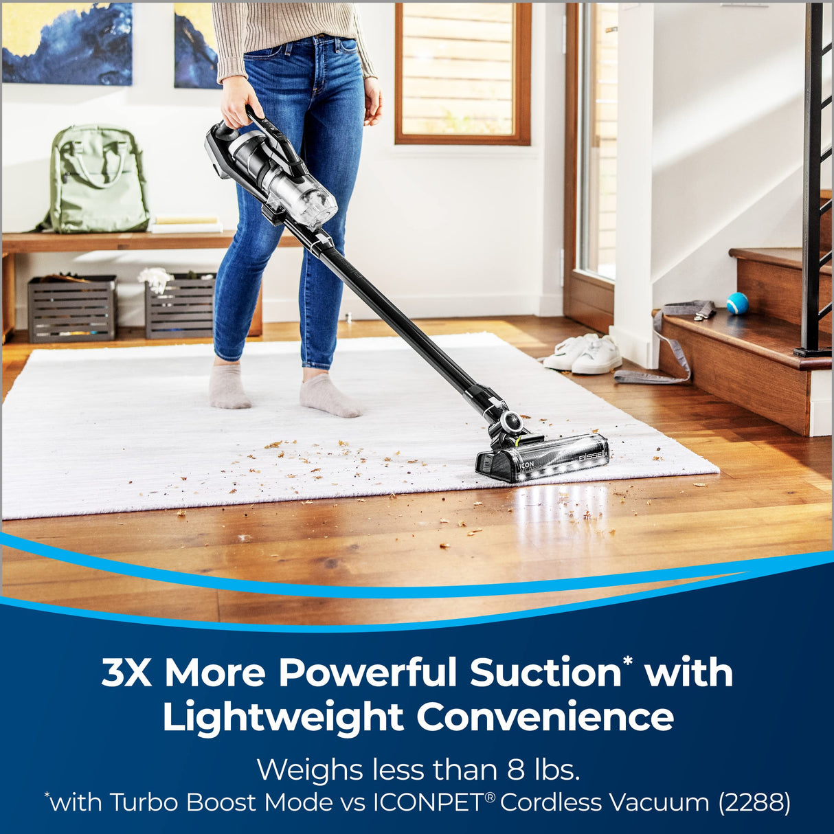 BISSELL ICONPET TURBO 25V Lithium-Ion Cordless Stick Vacuum 31781