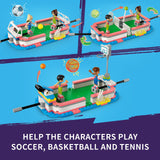 LEGO Friends Sports Center 41744 Building Toy Set, Fun for Boys and Girls Ages 8 and up, Includes Football, Basketball and Tennis Games, A Fun Gift for Kids Who Love Sports and Pretend Play