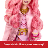 Mattel Disney Descendants: The Rise of Red Fashion Doll & Accessory - Bridget, Young Queen of Hearts with Movie-Inspired Clothes & Cupcake