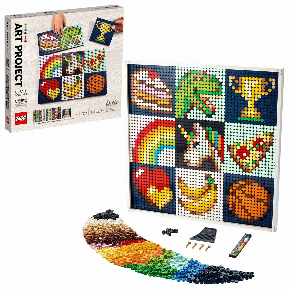 LEGO Art: Art Project � Create Together 21226 Building Kit; A Great Creative Opportunity to Make Fun Wall Art (4,138 Pieces)