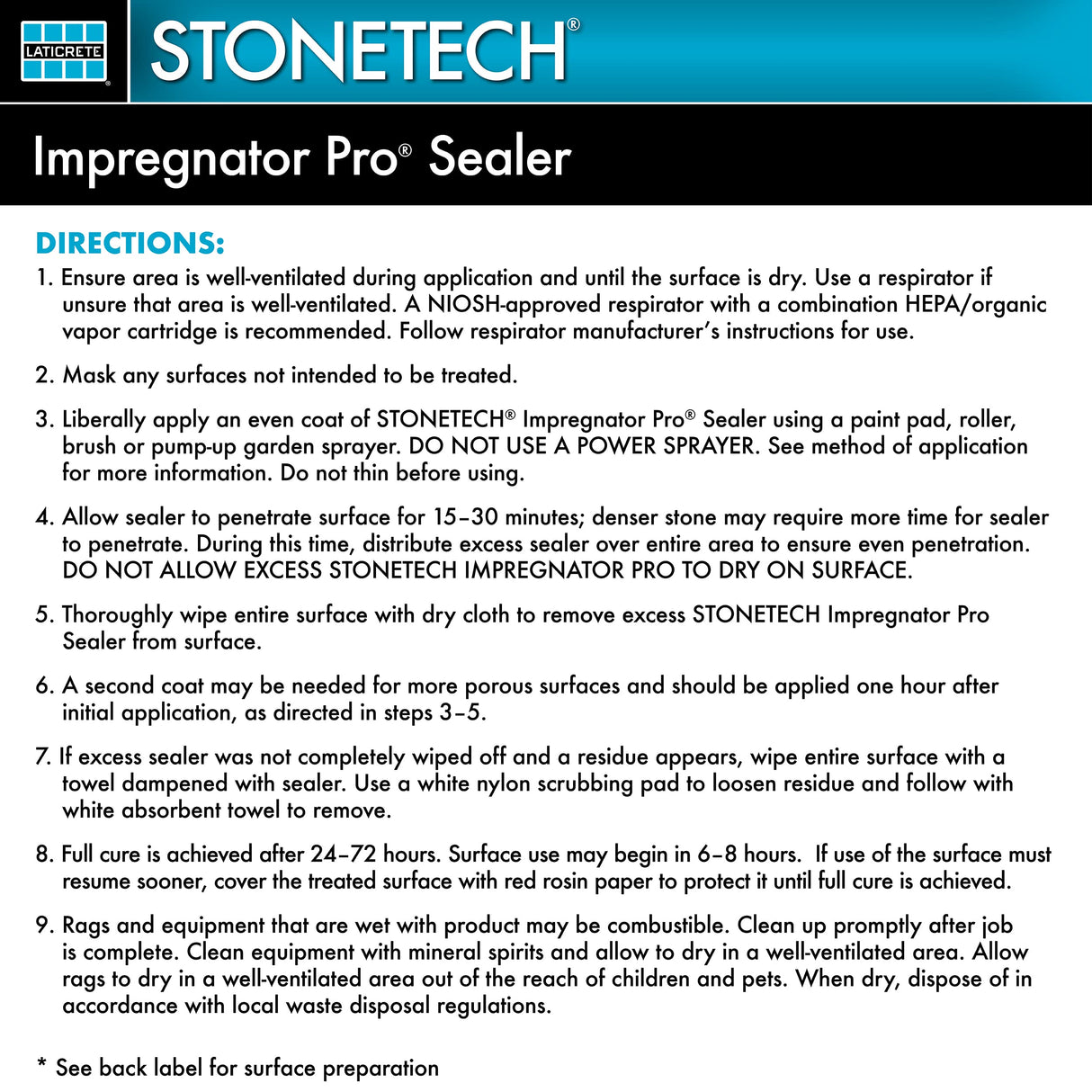 STONETECH Impregnator Pro® Sealer, 1 Quart/32OZ (946ML) Bottle