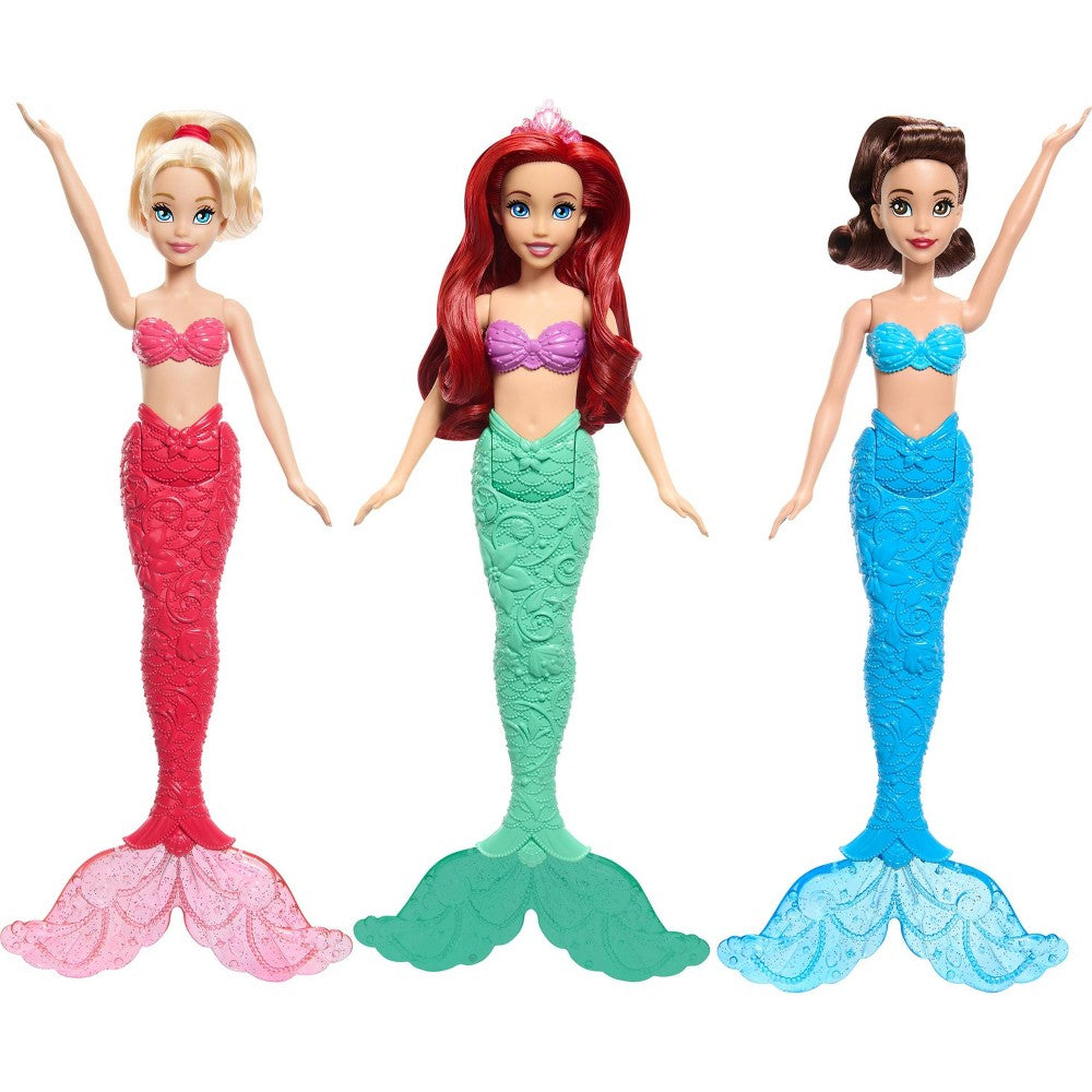 Disney Princess Ariel & Sisters Mermaid 12.7" Fashion Doll 3pk with Glitter Fins Inspired by Disney Movie