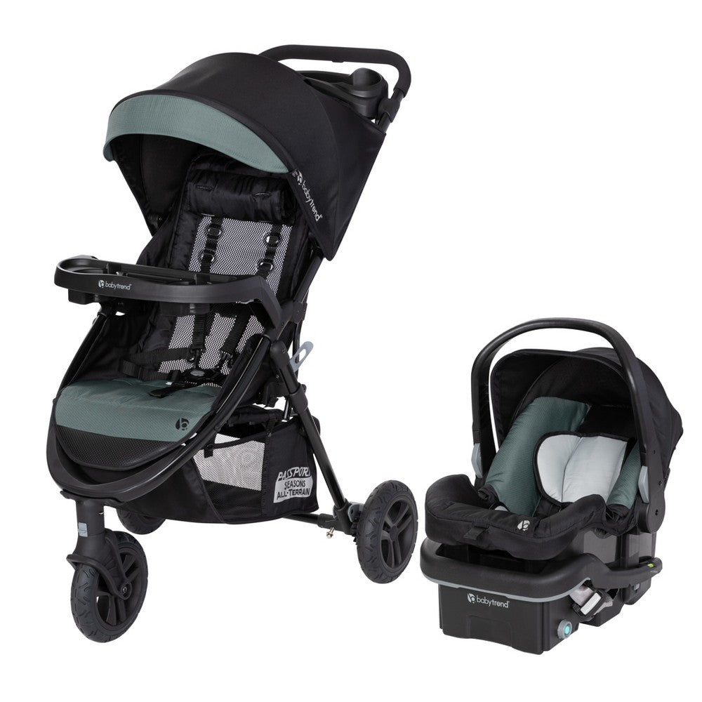 Baby Trend Passport Seasons All-Terrain Travel System with EZ-Lift PLUS Infant Car Seat - Madrid Green