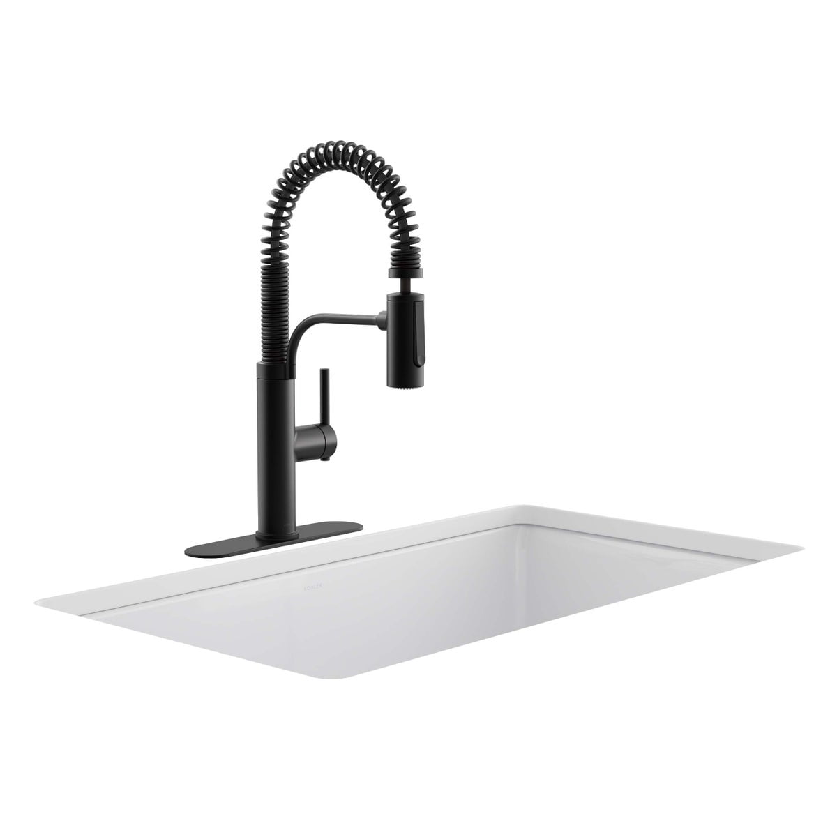 Kohler Provo Semi-Pro Kitchen Faucet, Matte Black