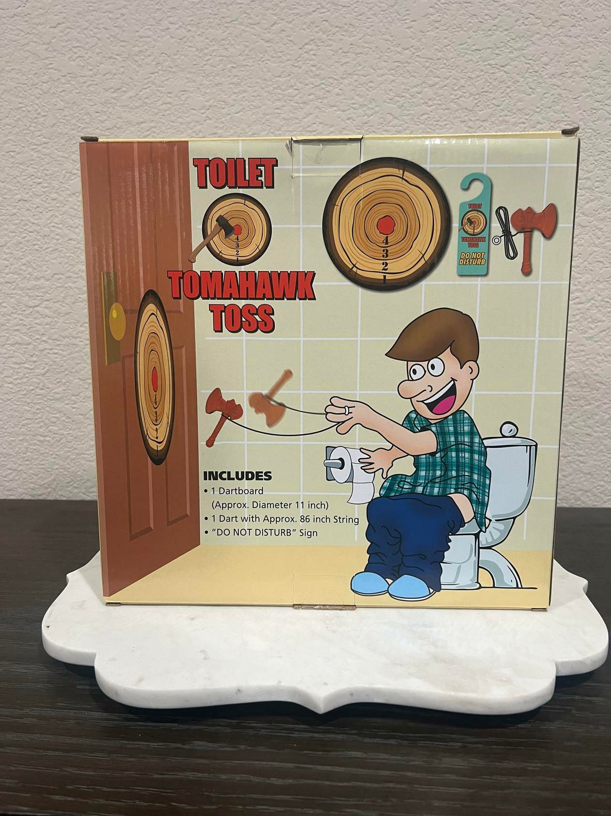 Toilet Tomahawk Toss  Game - Play While You Sit **FREE SHIPPING **