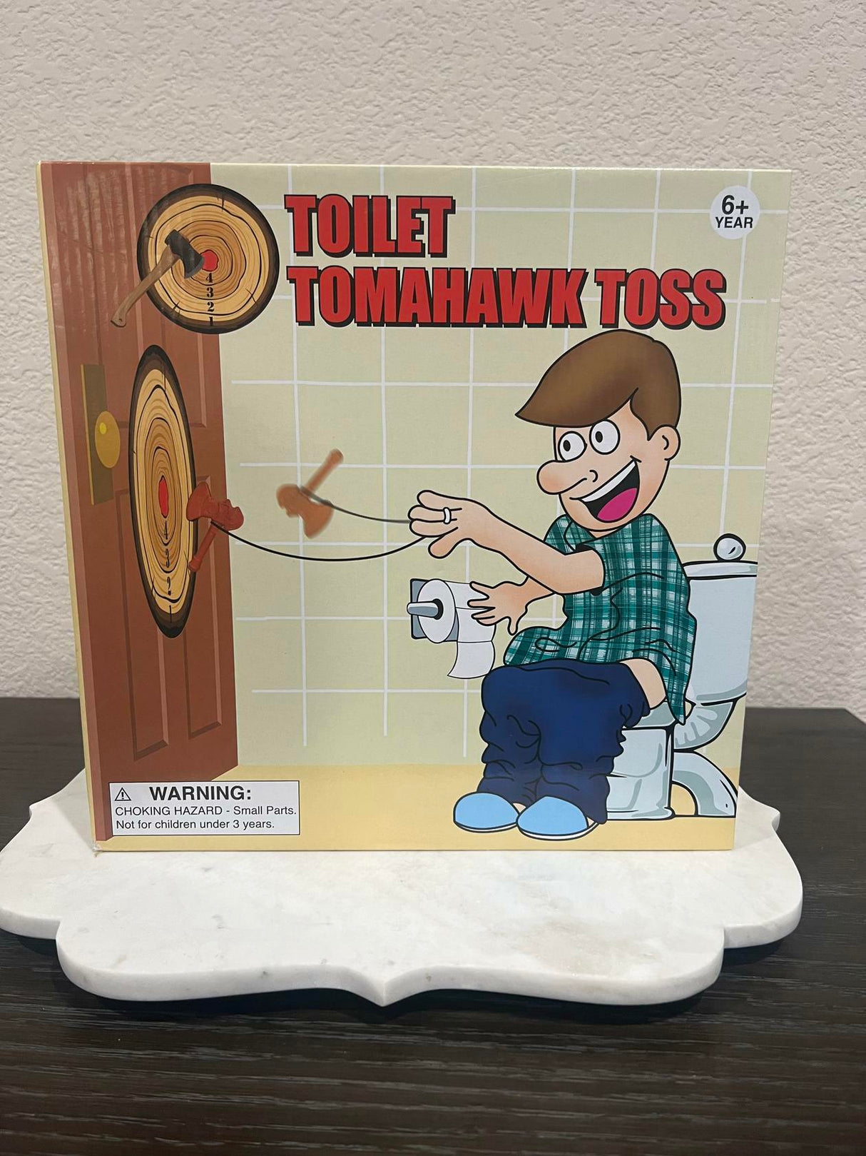 Toilet Tomahawk Toss  Game - Play While You Sit **FREE SHIPPING **