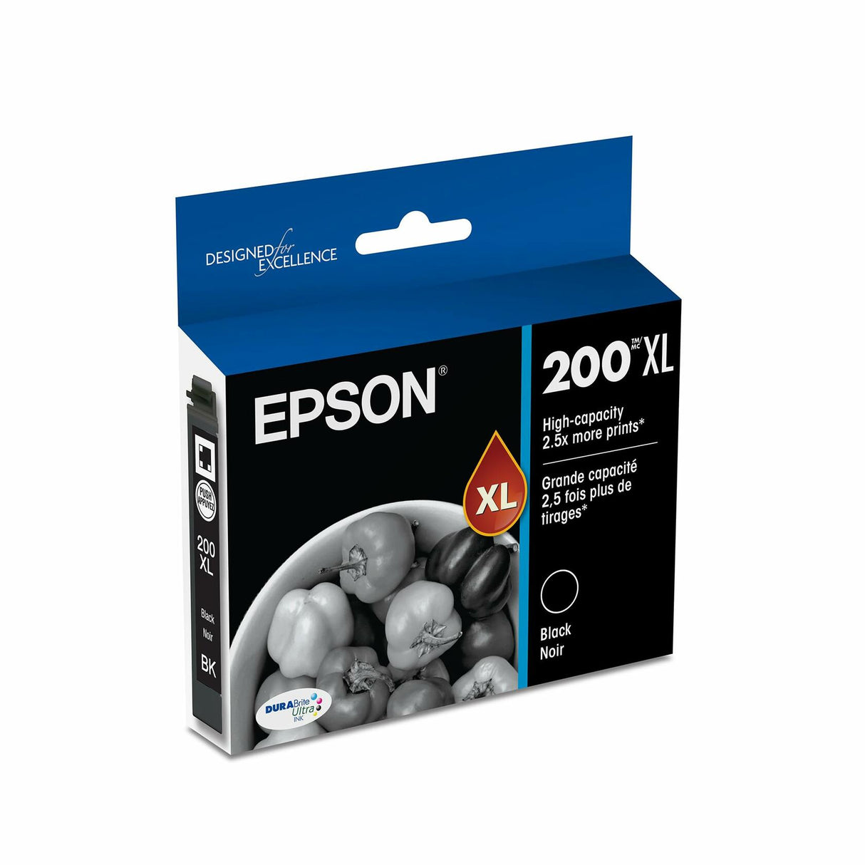 EPSON 200 DURABrite Ultra Ink High Capacity Black Cartridge (T200XL120-S) Works with WorkForce WF-2520, WF-2530, WF-2540, Expression XP-200, XP-300, XP-310, XP-400, XP-410