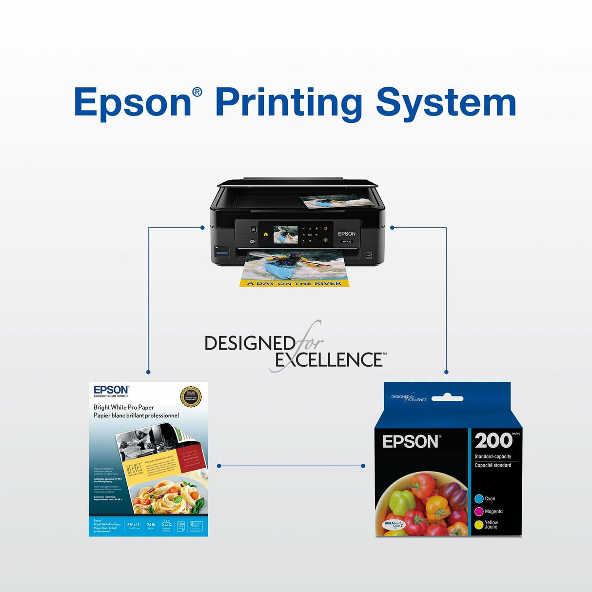 EPSON 200 DURABrite Ultra Ink High Capacity Black Cartridge (T200XL120-S) Works with WorkForce WF-2520, WF-2530, WF-2540, Expression XP-200, XP-300, XP-310, XP-400, XP-410